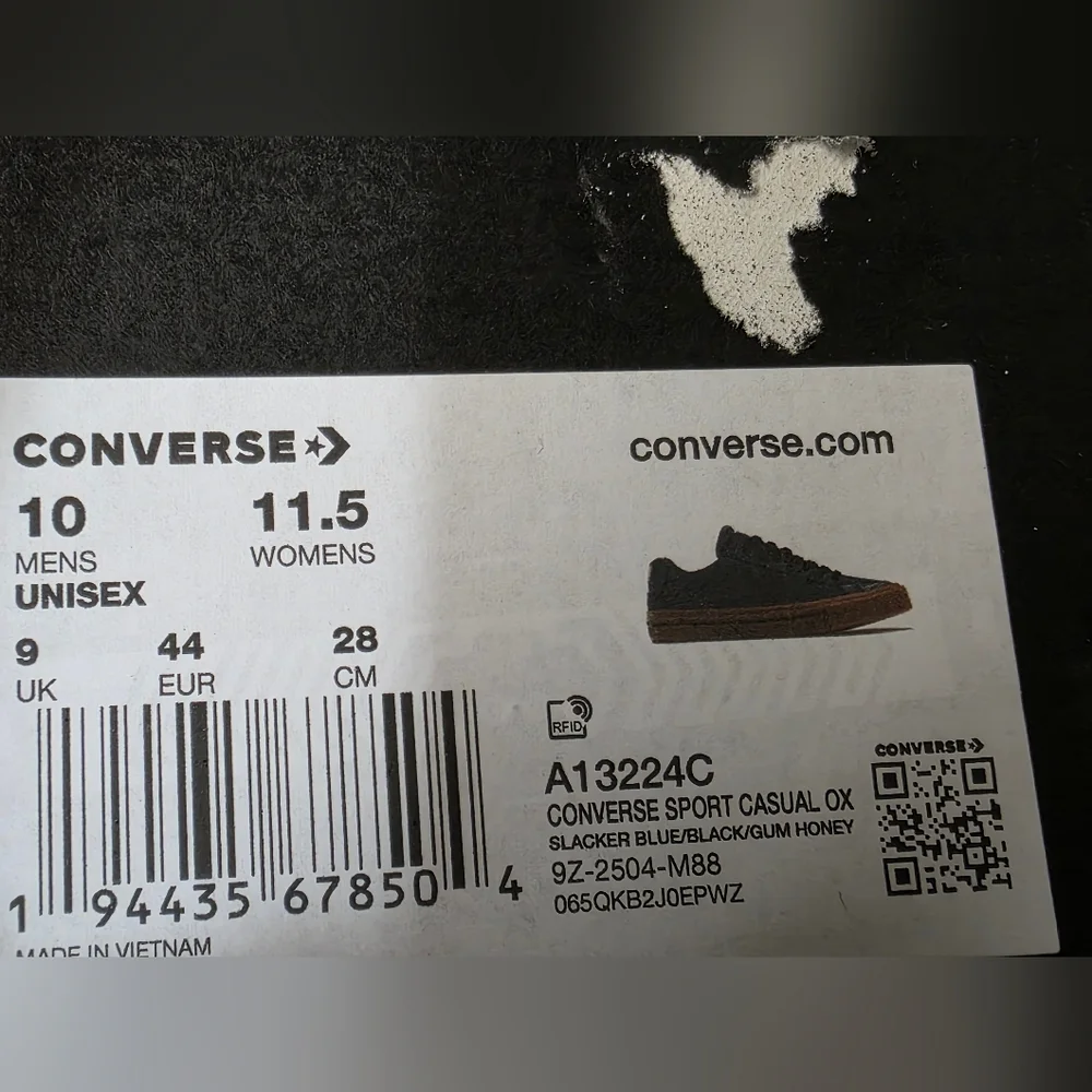 Converse Sport Casual OX In Slacker Blue/Gum Honey Mend Size 10.5 Womens 11.5 - Picture 10 of 10